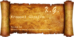 Kreppel Gizella névjegykártya
